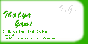 ibolya gani business card